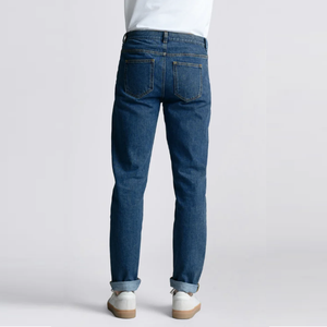 Pantalones Vaqueros de Mezclilla para Hombre, Elegantes, Ecológicos, Transpirables, de Secado Rápido, Cintura Media, Corte Recto, 100% Algodón, Diseño Personalizado - Product Image 3