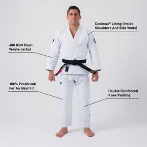 ชุดยิวยิตสู BJJ ผ้าคอตตอนเพิร์ลวีฟคุณภาพพรีเมียม รับสกรีนโลโก้ ระบายอากาศได้ดี น้ำหนักเบา ทนทาน เหมาะสำหรับฝึกซ้อม สำหรับผู้ชายและผู้หญิง - Product Image 5
