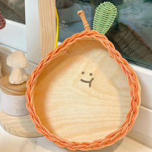 Cestas de Mimbre Tejidas, Bandeja para Peras, Plato Decorativo para Servir, Organizador de Escritorio para Cocina y Hogar, Venta al por Mayor - Product Image 2