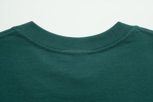 T-shirt pour homme de luxe en coton lourd, épaules tombantes, coupe ample, avec logo personnalisé, t-shirt uni vierge en stock - Product Image 6