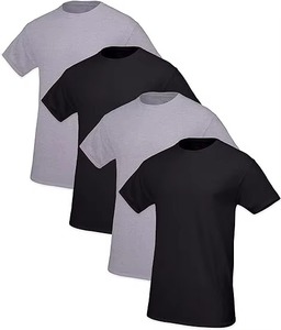 T-Shirt for Men Men's Cotton Blank Shirt Moisture-Wicking Crew Tee <b>Undershirts</b> T-shirt for men - Product Image 2