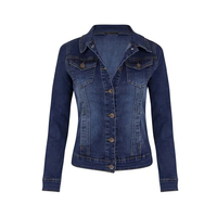 Veste en jean tissé légère décontractée pour homme, en coton uni, taille personnalisée, coupe-vent, écologique, séchage rapide