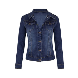 Manufacturer Casual <b>Lightweight</b> Button Woven <b>Denim</b> Jeans <b>Jacket</b> Cotton Solid Customized Size Windproof Eco-Friendly Quick Dry - Product Image 1