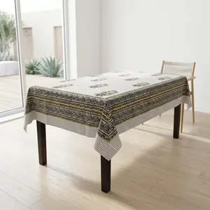 Mantel Moderno con Estampado Floral, Hecho a Mano, de Algodón Premium, Ecológico, Personalizable y Lavable para Decoración del Hogar - Product Image 3