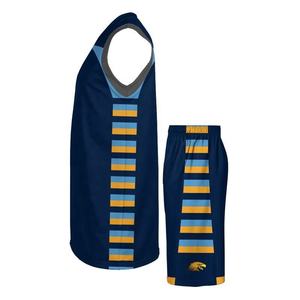 Maillot de basket-ball personnalisé pour hommes, de haute qualité, en maille, vierge, pour l'entraînement, ensembles de tenues de basket-ball - Product Image 3