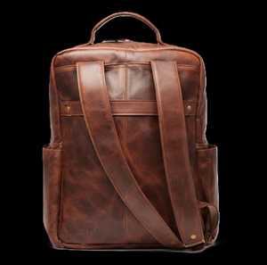Mochila de Cuero Genuino de Lujo al por Mayor para Hombre, Bolsa para Portátil Hecha a Mano de Piel de Vaca, Mochila de Viaje Vintage Personalizada Co LBK-0117 - Product Image 5