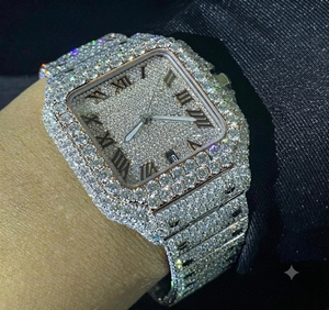 Reloj Mecánico para Hombre con Diamantes Moissanite VVS Personalizados y Completamente Cubiertos de Moissanite al Mejor Precio - Product Image 2