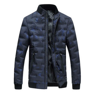 <b>Men</b>’s Slim Fit Quilted Bomber <b>Jacket</b> <b>Lightweight</b> Puffer Style Windproof Nylon Zip <b>Jacket</b> Streetwear Casual Winter Wholesale - Product Image 1