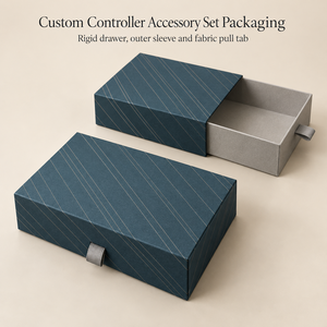 Caja Deslizante Lineal Personalizada para Accesorios de Controladores, Embalaje para Conjuntos de Accesorios - Product Image 1
