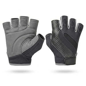 Guantes de Halterofilia Negros Neón, Medios Dedos, Resistentes, Antideslizantes, Transpirables, de Microfibra, Profesionales, para Entrenamiento en Gimnasio - Product Image 2