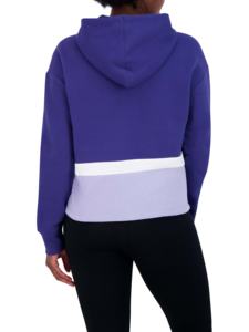 Abrigo de invierno de manga larga con capucha corta informal para mujer con logotipo frontal Color Block Streetwear Printed Technics - Product Image 2
