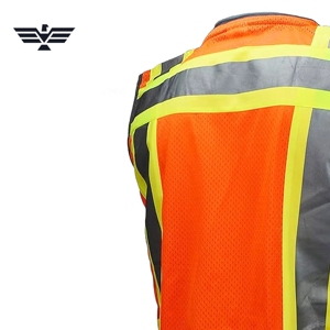 Chaleco de Seguridad Reflectante de Alta Visibilidad para Hombre, Talla Grande, de Poliéster, Grado Profesional, Marca EMPIRE of TREND WEARS - Product Image 4