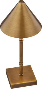 Lámpara de Mesa de Latón con Acabado Moderno Clásico, Pantalla Plegable Extraíble, Ecológica, para Diwali y Decoración de Interiores Modernos - Product Image 3