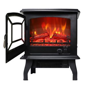 SF507 Caminetto Elettrico Indipendente da 17 Pollici 1400W con Fiamma Monocolore e Pulsante a Bilanciere per il Riscaldamento - Product Image 6