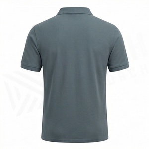 เสื้อโปโลปักลายลำลองสำหรับผู้ชาย แขนสั้น กระดุมหน้า ผ้าถัก ไซส์ใหญ่ สีสันปรับแต่งได้ - Product Image 2