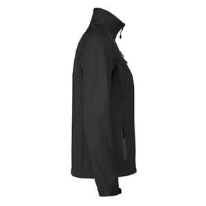 Chaqueta Softshell Negra para Mujer al por Mayor, con Cierre de Cremallera, Cuello Alto, Cortavientos, Ajuste Regular, para Otoño, Uso Exterior, Material Poliéster - Product Image 2