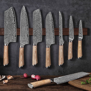 Premium Quality Damascus Steel <b>Kitchen</b> Knife Set With Smooth Finish And Easy Handling For Cooking Needs - Product Image 1