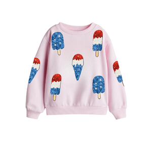 Sudaderas de Invierno Resistentes con Estampado de EE. UU. para Mujer, con Cuello Redondo y Algodón de Rizo, para el Día Nacional de EE. UU., para Mujeres y Niñas - Product Image 1