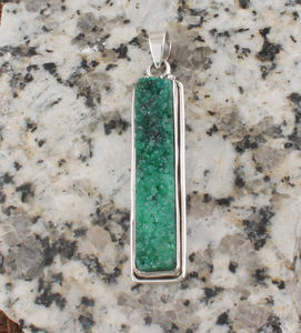 Colgante Vintage de Plata de Ley 925 con Druzy Verde Brillante en Forma de Anillo, Amuleto de Geoda, Joyería Unisex para Aniversario - Product Image 4