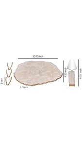 ฐานวางเค้กเรซิ่นทำมือสำหรับงานแต่งงาน จานใส่ขนมสำหรับงานวันเกิดและงานพิเศษ แม่พิมพ์เรซิ่นอีพ็อกซี่ - Product Image 5