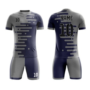 Fabricant d'usine, uniforme de football à manches courtes personnalisé, écologique, léger, 100% polyester, dernier design, prix bas - Product Image 6