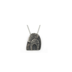 Collier en laiton patiné antique 2026 pour femme, cadeau de Nouvel An, pendentif en laiton italien avec turquoise pour le festival du printemps - Product Image 2