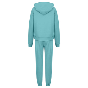 Chándal deportivo con cremallera para mujer, chándal para correr, chándal con logo personalizado, fabricante de ropa deportiva y streetwear, chándal de corte holgado - Product Image 3