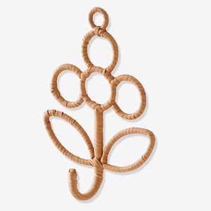 Perchero de ratán de estilo vintage de alta calidad, colgador de ropa de madera, abrigos de madera, ganchos montados en la pared - Product Image 4