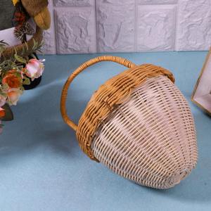 Bolsas de fiesta infantiles de ratán con forma de bellota, bolsa de regalo natural para niños, bolso de mano infantil más vendido, cesta de mano para niños - Product Image 4