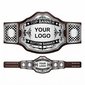 Ceinture de championnat de lutte personnalisée avec plaque métallique et espace pour logo, équipement sportif, ceinture de championnat sur mesure - Product Image 6