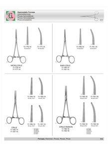 คีมคีบหลอดเลือดแดงเคลลี่ แบบโค้ง ทำจากเหล็กกล้าไร้สนิม ใช้ซ้ำได้ พร้อมปากคีบแบบหยักและตัวล็อคแบบรัดแน่น สำหรับการผ่าตัด - Product Image 5