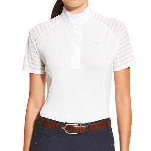 Camisa de Montar a Caballo para Mujer, Elegante, Corte Ajustado y Transpirable, Diseño Sólido en Color Liso Atractivo, Diseñada para Competiciones - Product Image 1