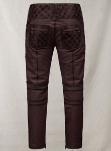 กางเกงหนังสีไวน์รุ่น Outlaw Burnt - Product Image 5