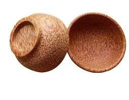 Vaisselle en Coquilles de Noix de Coco Recyclées, Design Classique, Bols en Bois de Noix de Coco Écologiques - Product Image 2