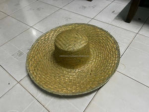 Sombrero de Paja Tradicional con Bordado a Mano, Estilo Personaje, para Uso Diario en la Playa y al Aire Libre - Product Image 6