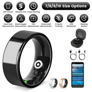 Anello Smart per Uomo e Donna con Monitoraggio della Salute, Fitness, Sonno, Stress e HRV, Custodia e Cavo di Ricarica Magnetica - Product Image 1