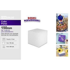 CUBO de Espuma en Forma de Cubo de 15*15cm, Material para Manualidades - Product Image 3