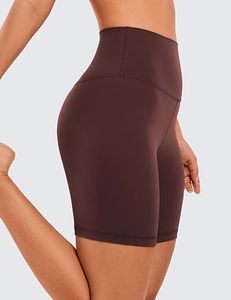 Shorts Deportivos de Cintura Alta para Mujer, Color Sólido, Transpirables, Tejidos en Spandex y Poliéster, Cintura Elástica, para Fitness, Ejercicio y Ciclismo - Product Image 4