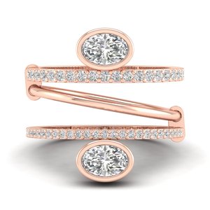 Anillos de compromiso REYES de alta calidad en plata de ley 925 con baño de oro de 14K y moissanita, diseño clásico, joyería fina para mujer. - Product Image 1