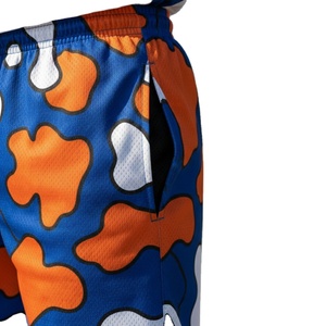 Pantalones Cortos Deportivos de Malla Transpirable para Hombre, con Logotipo Frontal de 5 Pulgadas, Estilo Urbano, Cintura Elástica, Secado Rápido, Impresión Personalizada - Product Image 6