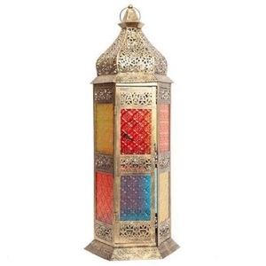 2026 Latest Design Gold <b>Moroccan</b> Eco-Friendly Durable Washable Custom Material Lantern Garden Hanging Candle Home <b>Decoration</b> - Product Image 1