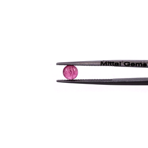 Turmalina Rosa Natural Calibrada en Forma de Cabujón de 4mm, Gema de Turmalina Natural Suelta para la Fabricación de Joyas - Product Image 2