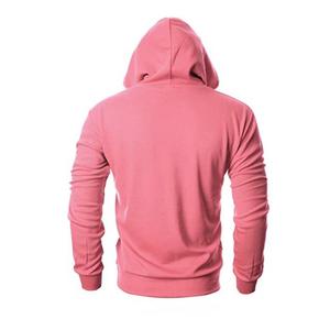 Sudadera con Capucha para Hombre, Color Rosa, Diseño Personalizado OEM, Mangas Largas, Logotipo Frontal, Felpa, Estilo Urbano, Algodón de Alta Calidad - Product Image 4