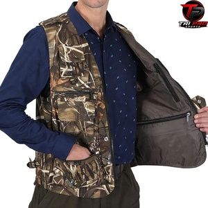 Gilet utilitaire pour homme, softshell, imperméable, multi-poches, fermeture éclair intégrale, sans manches, léger, pour la pêche, la randonnée, le camping - Product Image 2