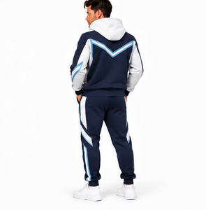 Ensemble de survêtement molletonné épais personnalisé pour homme – Hoodie oversize et pantalon de survêtement coupe décontractée – Tenue chaude d'hiver style streetwear – Vente en gros - Product Image 6