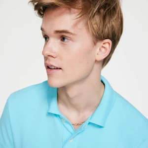 Polo de Manga Corta para Hombre, Corte Holgado, Diseño de Parches, Secado Rápido, para Trabajo o Golf, Tejido de Seda y Algodón, Producto de la Más Alta Calidad - Product Image 3