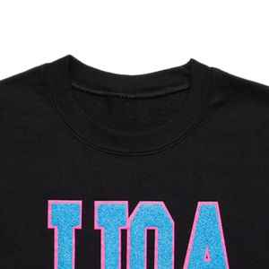 เสื้อสเวตเชิ้ตสีดำ JJOAGraphic แขนยาว คอกลม พิมพ์ลายตัวอักษรขนาดใหญ่ เสื้อสวมหัวลำลอง ทรงหลวม ใส่สบายทุกวัน แฟชั่นทันสมัย - Product Image 4