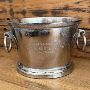 Lớn Bạc Bia Rượu Sâm Banh Xô Làm Bằng Tay Rượu Vang Máy Làm Lạnh Đồ Uống Lạnh Có Thể Tủ Đông Bạc Rượu Vang Mát Đồ Uống Thanh Băng Bồn Tắm - Product Image 4