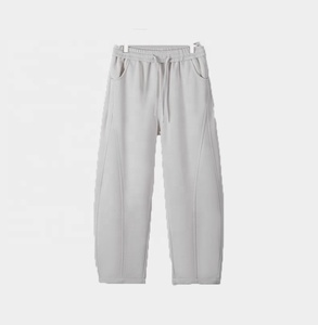 <b>Men's</b> 100% Cotton <b>Trousers</b> Wide Leg Streetwear Midweight Sweatpants Straight Casual Eco-Friendly Mid Waist <b>Baggy</b> Pants - Product Image 6