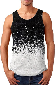 Wholesale Men's Cotton/Polyester Tank <b>Tops</b> Custom Logo Unbeatable Prices Fully Sublimated High Quality Anti-Pilling Quick Dry - Product Image 5